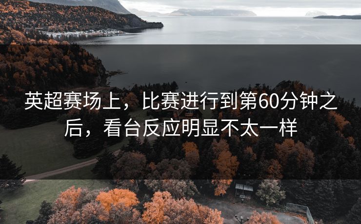英超赛场上，比赛进行到第60分钟之后，看台反应明显不太一样