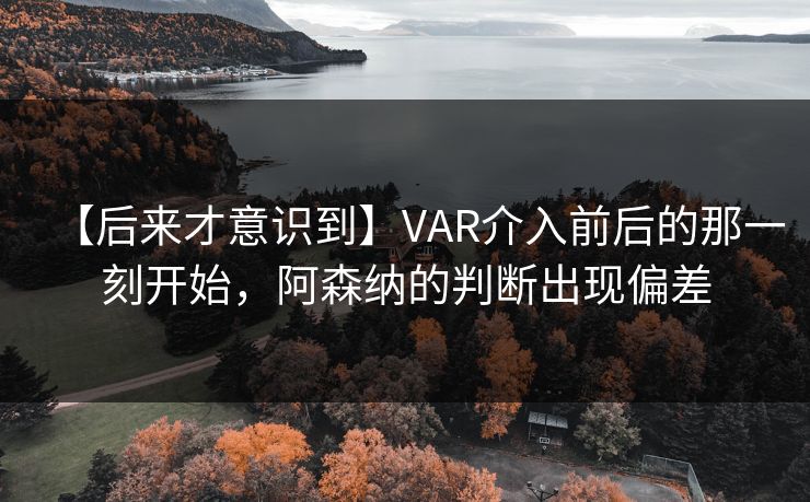 【后来才意识到】VAR介入前后的那一刻开始，阿森纳的判断出现偏差